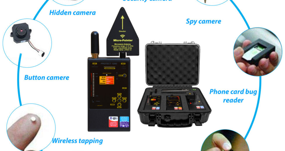 Varredura de ambientes contra equipamentos espionagem